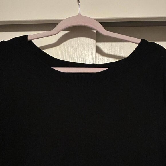 Talbots black short raglan sleeve sweater top woman's size XL - Picture 4 of 8